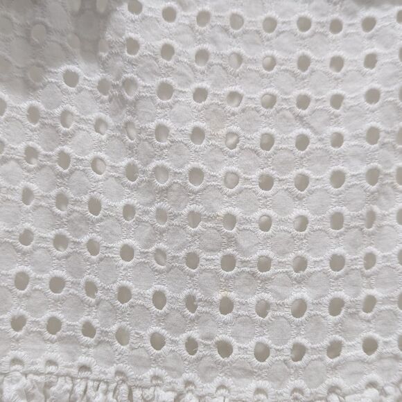 Janie And Jack White Eyelet Lace Kindergarten Graduation Dress Girls Size 5 5T - Picture 6 of 6